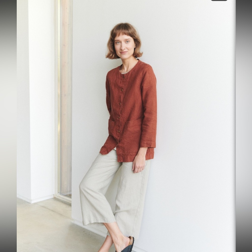 Leone Heavy Linen Jacket - Linenfox - Picture 2 of 4